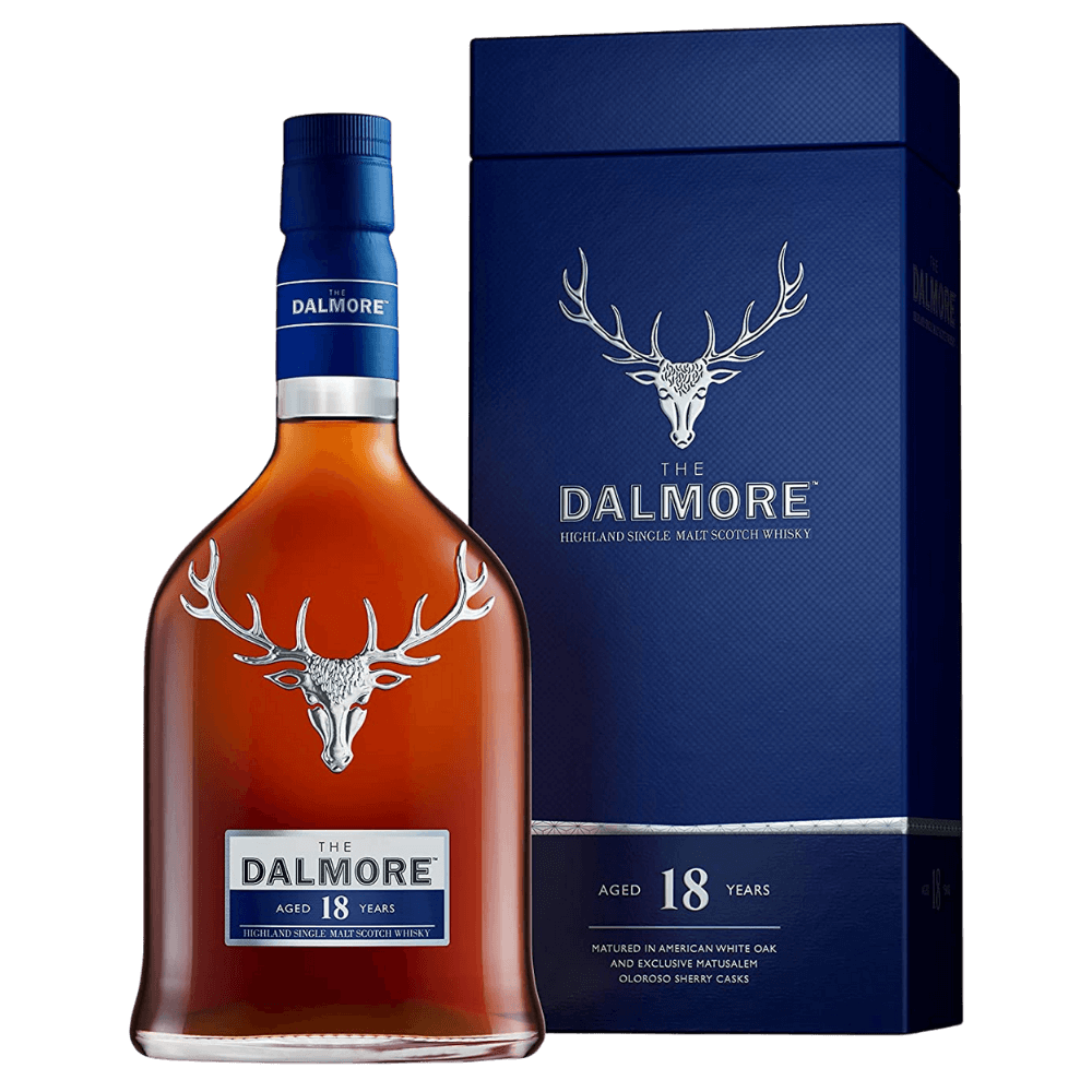 The Dalmore Highland Single Malt Scotch Whisky 18 Year Old 70cl - 8 ...